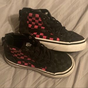 High top toddler girls Vans